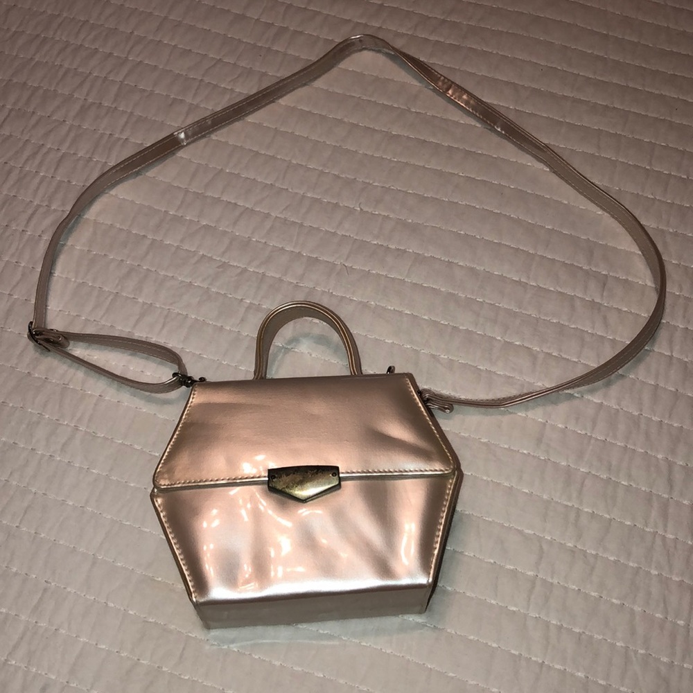 VINTAGE Pink pearl box party purse